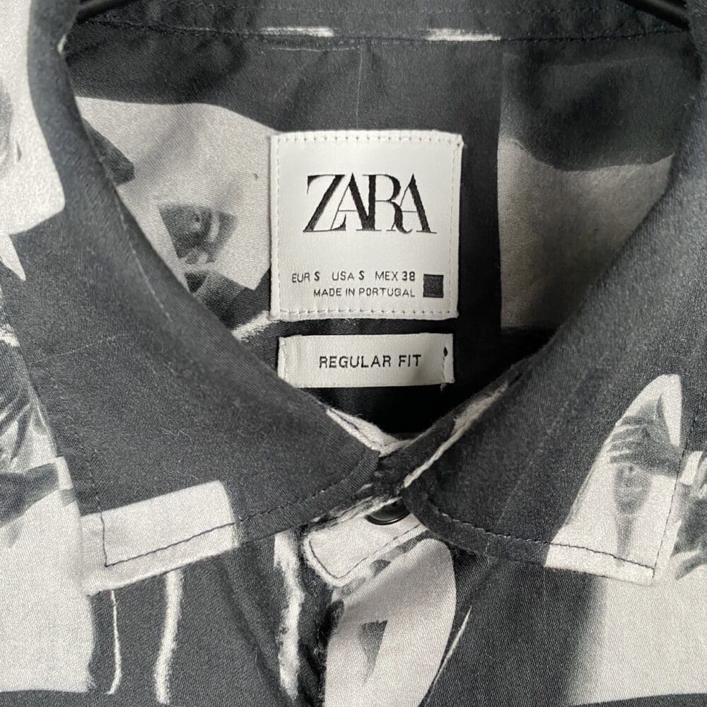 Zara Photo Print Button Down Shirt - S - Image 2