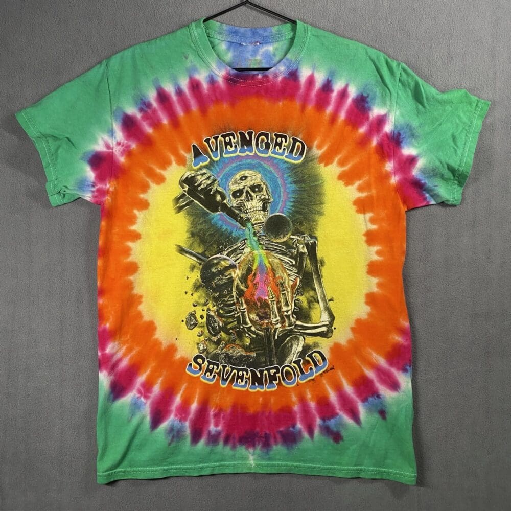 Avenged Sevenfold Tie-Dye T-Shirt - M