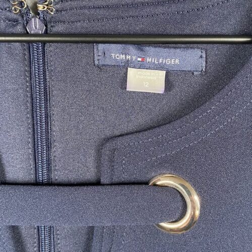 Tommy Hilfiger Grommeted Scuba Crepe Dress - 12