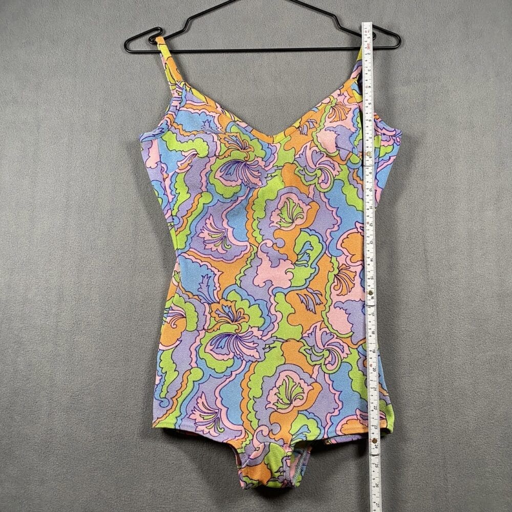 Helanca Vintage Flower Swimsuit - S - Image 7