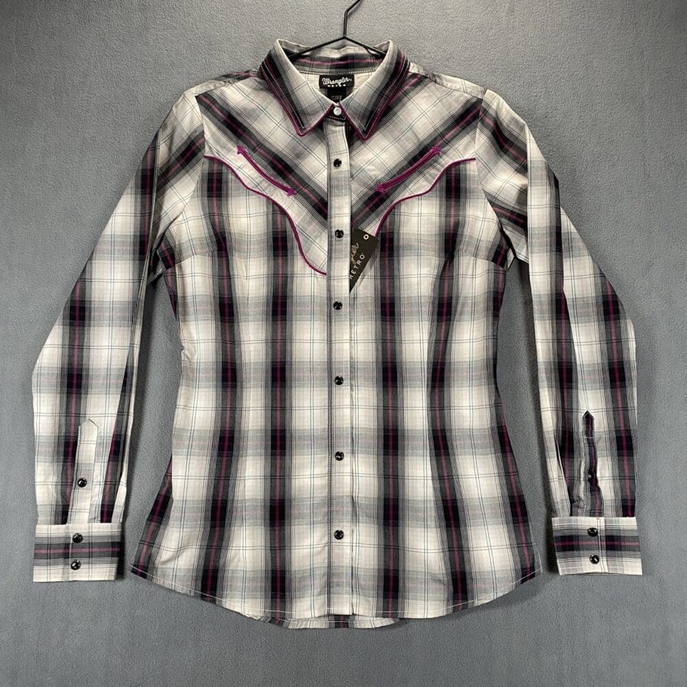 Wranglers Retro Snap Button Shirt - S - Image 2