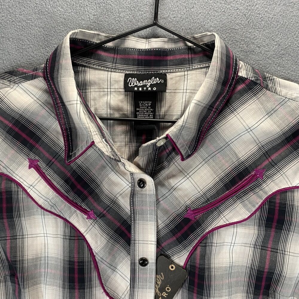 Wranglers Retro Snap Button Shirt - S