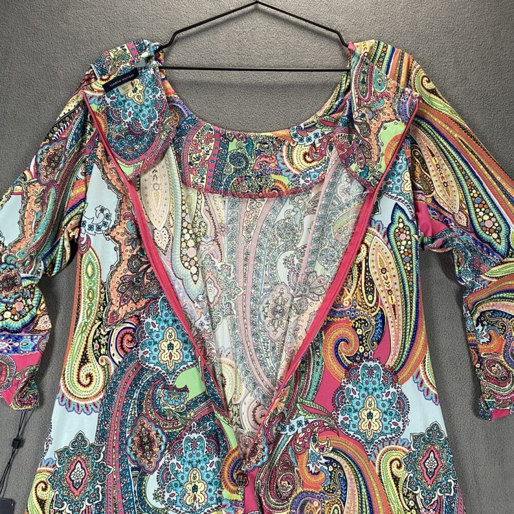 Tommy Hilfiger Paisley Bell Sleeve Dress - 14W - Image 4