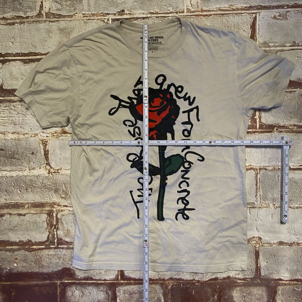 Tupac Rose T-Shirt - L - Image 2