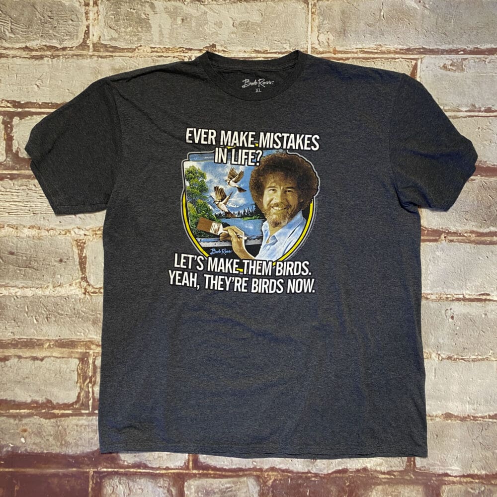 Bob Ross Mistakes T-Shirt - XL