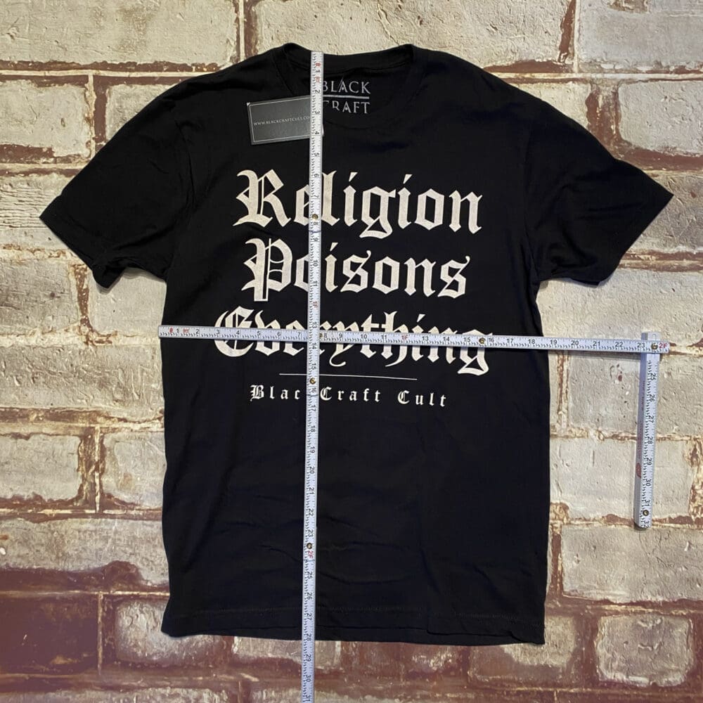 Black Craft Cult Religion T-Shirt - M - Image 2