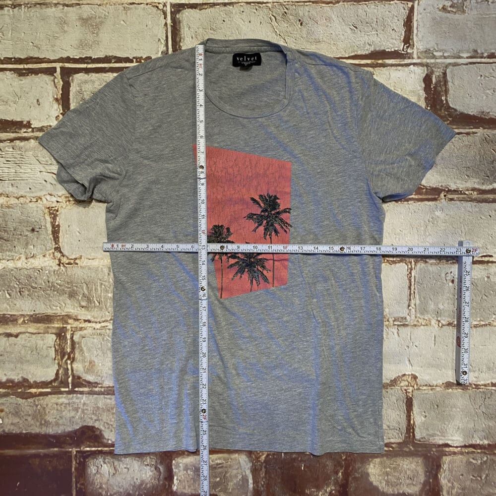 Velvet Palm Tree T-Shirt - S - Image 2