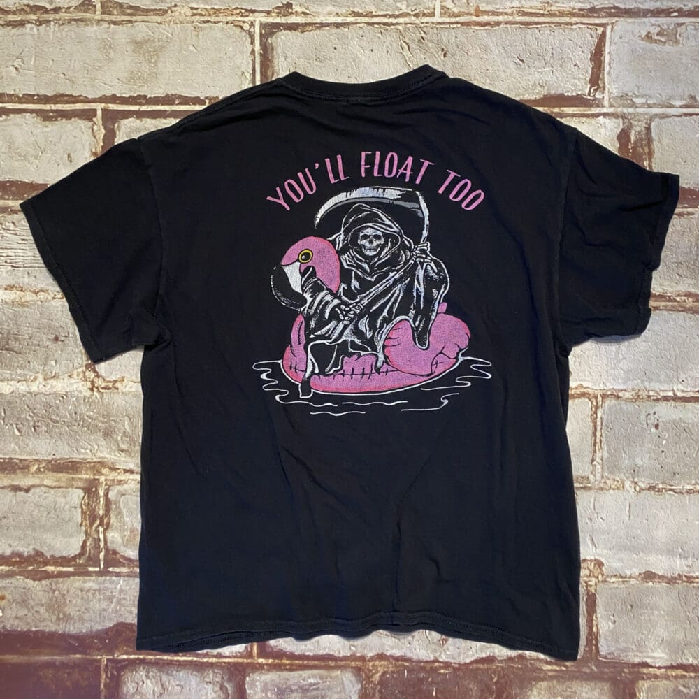 Retrofit Grim Reaper Flamingo T-Shirt - L