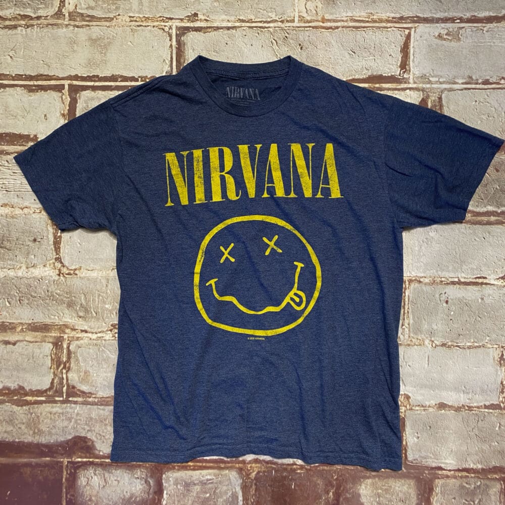 Nirvana Smiley Face T-Shirt Size - Large