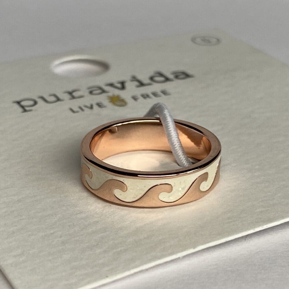 Pura Vida Reversible Wave Ring - 5