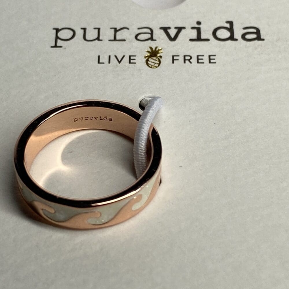 Pura Vida Reversible Wave Ring - 5 - Image 2