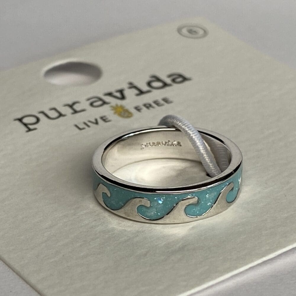 Pura Vida Reversible Wave Ring - 6