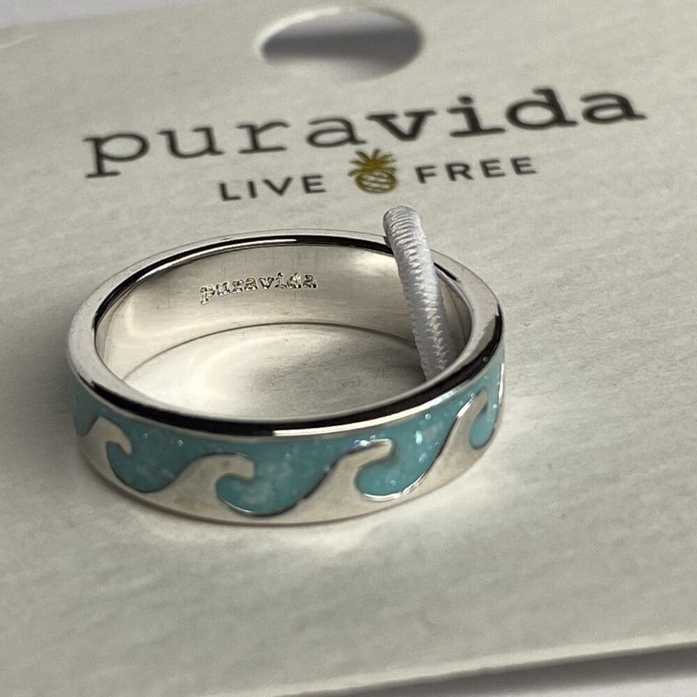 Pura Vida Reversible Wave Ring - 6 - Image 2