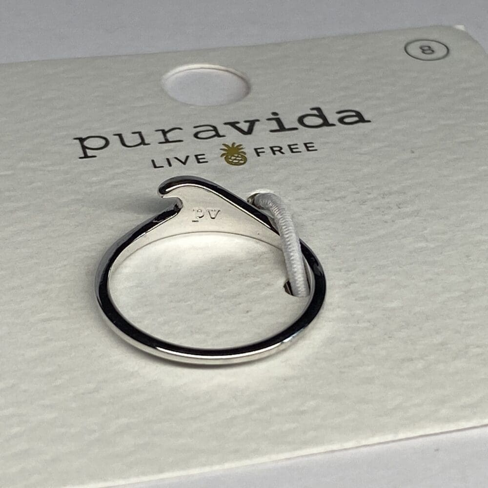 Pura Vida Wave Stacking Ring - 8 - Image 2