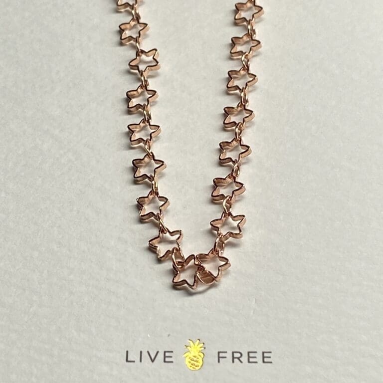 Pura Vida Stars Choker Rose Gold
