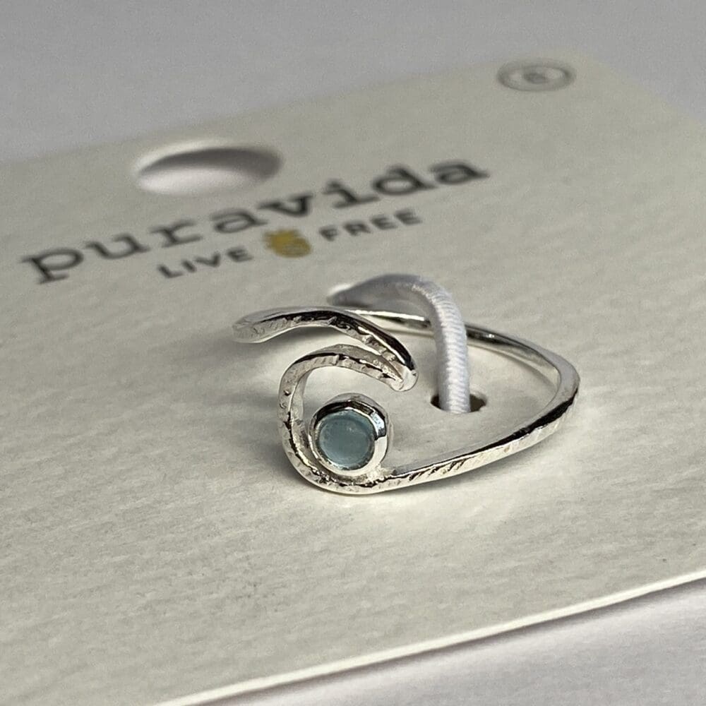 Pura Vida Shimmering Wave Ring - 6