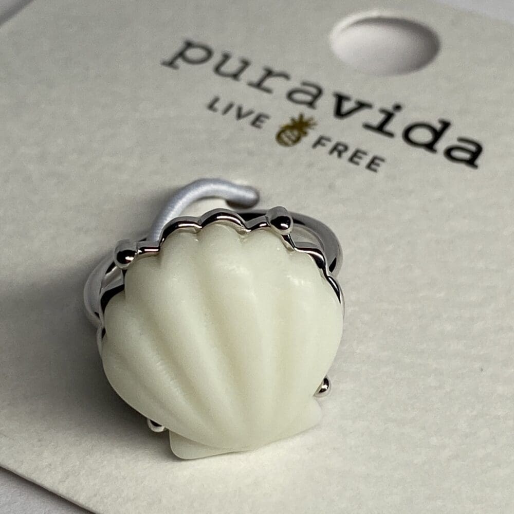 Pura Vida Grande Shell Ring - 7