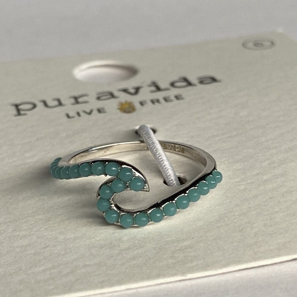 Pura Vida Stone Wave Ring - 6