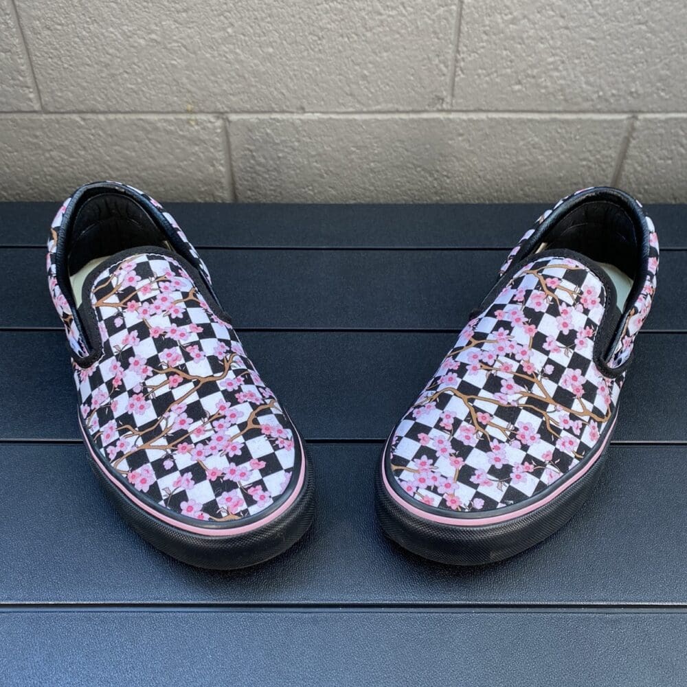 Vans Cherry Blossom Slip-Ons - 9.5