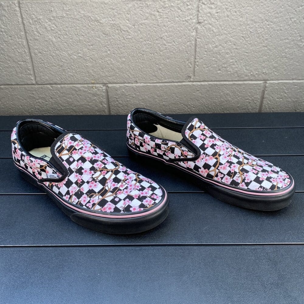 Vans Cherry Blossom Slip-Ons - 9.5 - Image 2