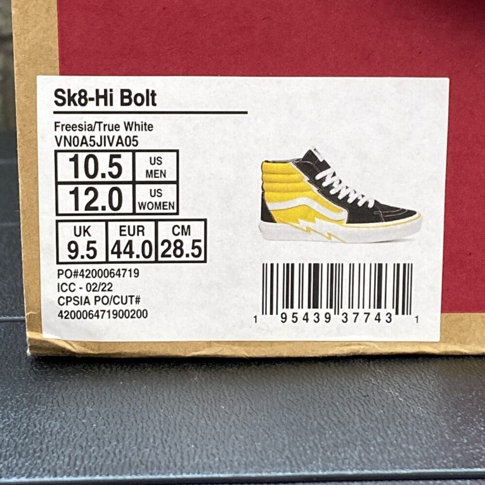 Vans Sk8-Hi Bolt Shoes - 10.5 - Image 9